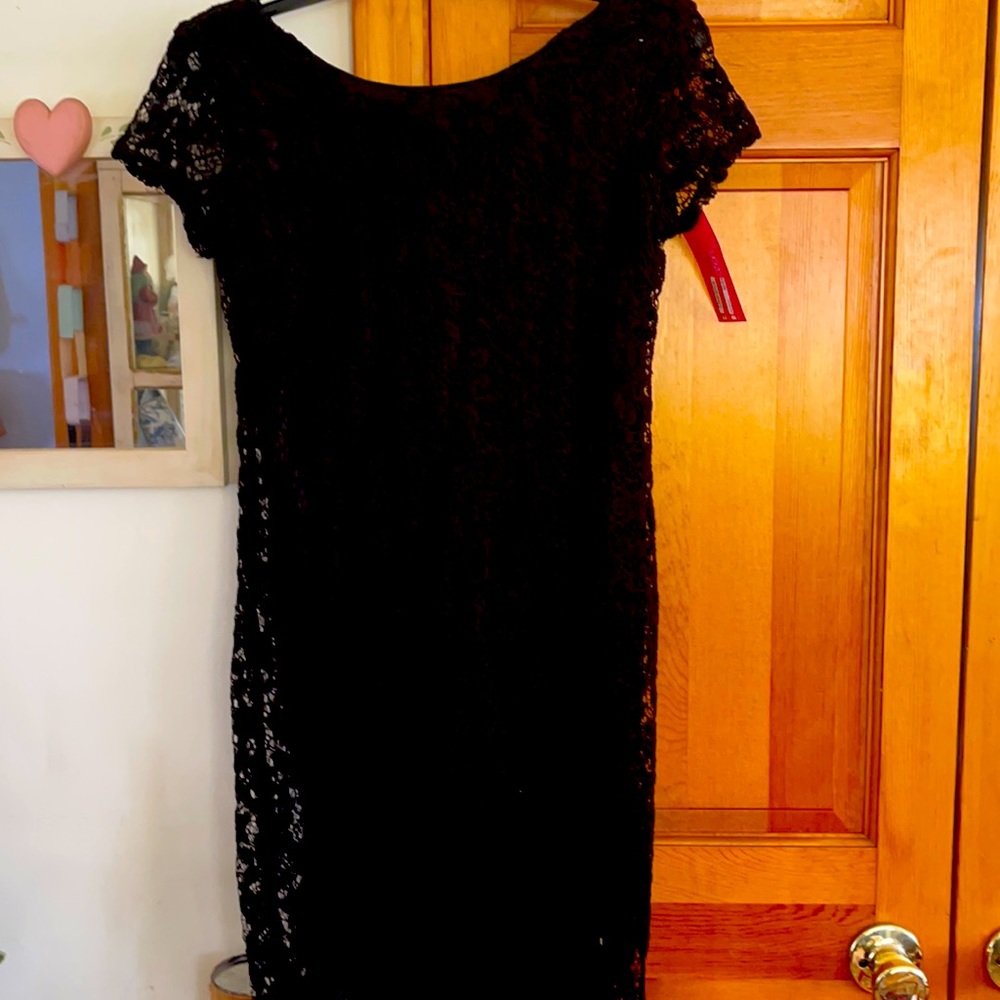 Black lace dress